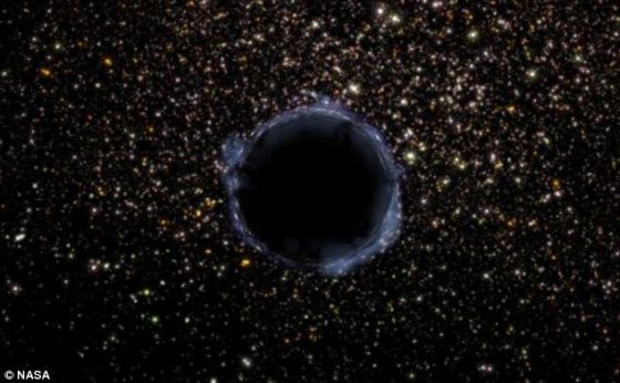 huge-1 图像展示了一个黑洞。黑洞拥有不可思议的引力,包括光线在内的任何物质都无法逃脱